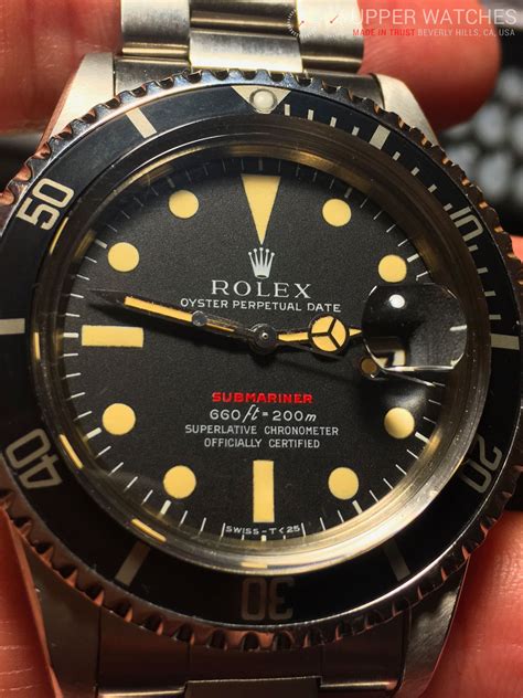 rolex submariner vintage red